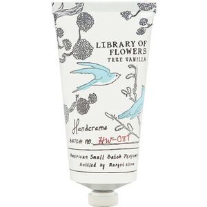 LIBRARY of flowers true vanilla hand creme NIB batch hw-087